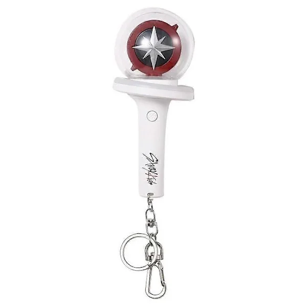 Kpop Stray Kids Light Stick Ver 2 Nyckelring Konsert Fan Present SKZ Goods Dam Handväska Plånbok Upplyst Nyckelring Batteri Ingår Ej Enfärgad (LGL)