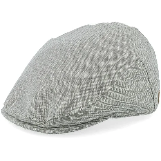 Barts - Grijs flatcap Cap - Jarvis Cap Army Flat Cap @ Hatstore