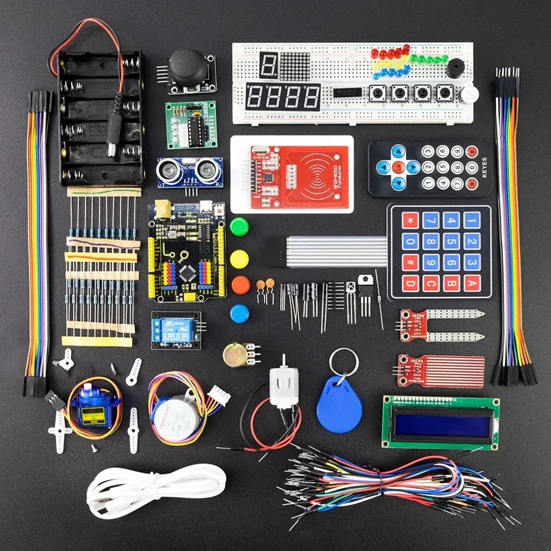 AliExpress - KEYES Komplettes Starter-Kit, Programmier-Lern-Kit + 40 Projekte für Arduino UNO R3 Starter-Kit + Online-Tutorial DIY-Elektronik-Kit