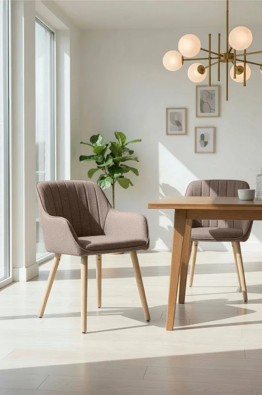 Homeroom Collection - Julius 2-pack matstol - Brun - Stolar - Från Homeroom