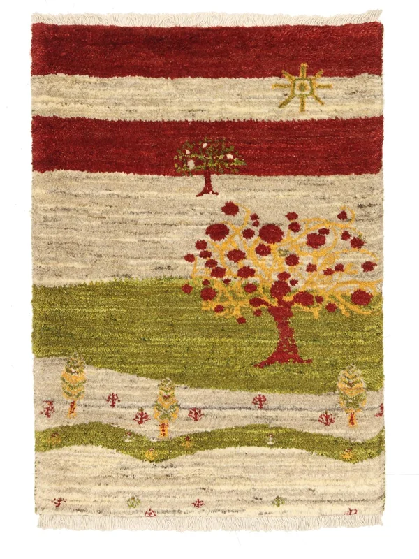 Gabbeh Tappeto Moderno Arancione/Marrone (Lana, )