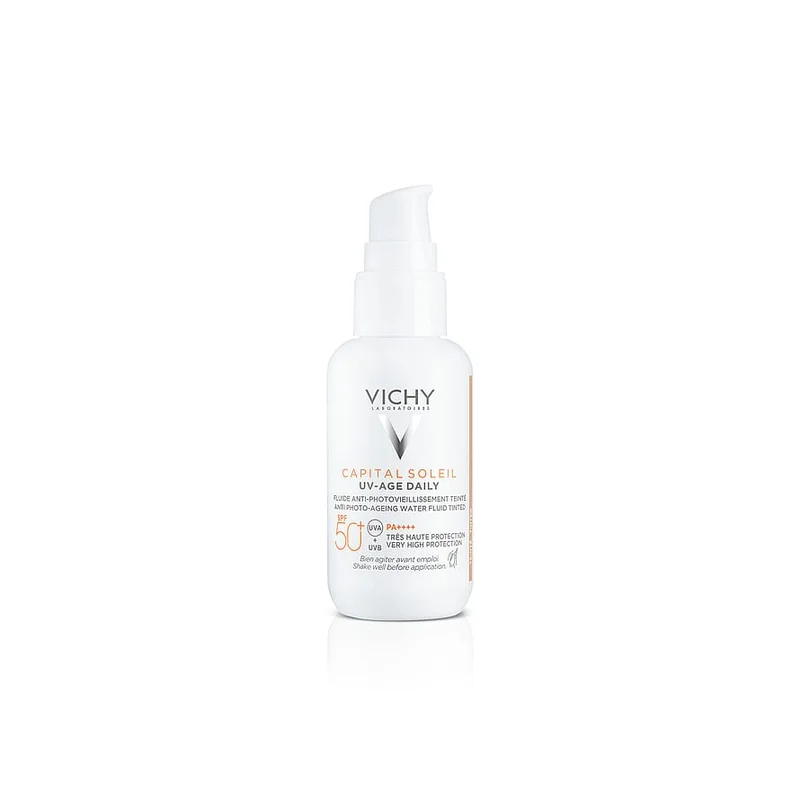 Vichy CS Face UVAge TintLight SPF 50+ 40 ml, Hudpleje, Solcreme, Solcreme Til Ansigtet