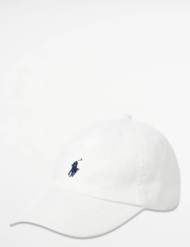 Polo Ralph Lauren The Iconic Cotton Chino Ball Cap Wit Caps Jongens - Kids Brand Store