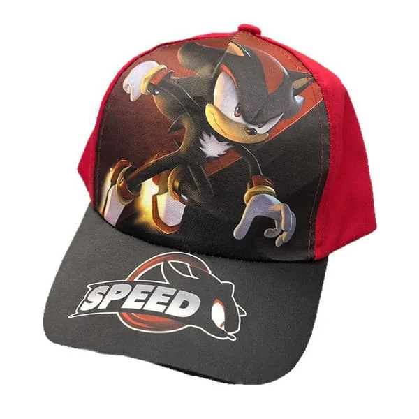 Sonic Anime Tegneserie Baseball Caps for Barn, Justerbar Caps