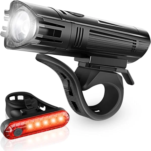 [SC]2026 New Modke Super Bright Bicycle Light Set, Rechargeable Headlight and Taillight, 4 Light Modes for Mountain Bike and Road Bike