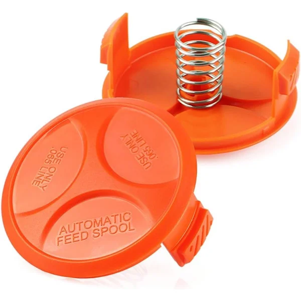 5 stk. spolehette for Black & Decker gresstrimmer BESTA525 BESTA528 BESTA530 ST1823, ABS-erstatningsspoledeksel for gressklipper