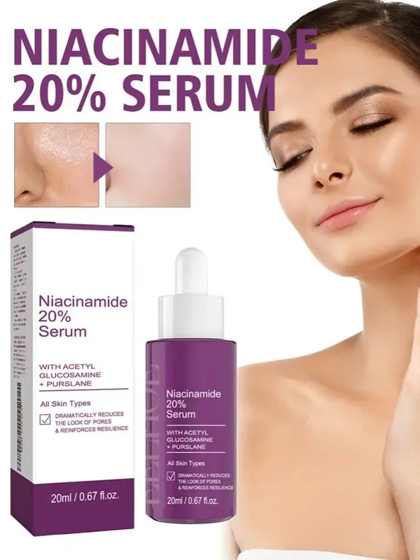 AliExpress - Sérum Niacinamide 20% formule à haute Concentration, illumine les taches, soin Niacinamide, soulage les lignes nasales