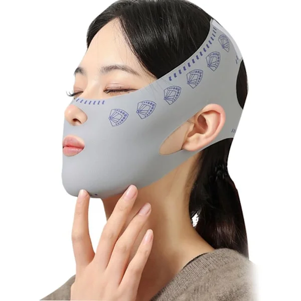 Skønhed Kvinder Anti-rynke Ansigt Sove Slankende Fuld V Bandage Maske Løft Z7B6