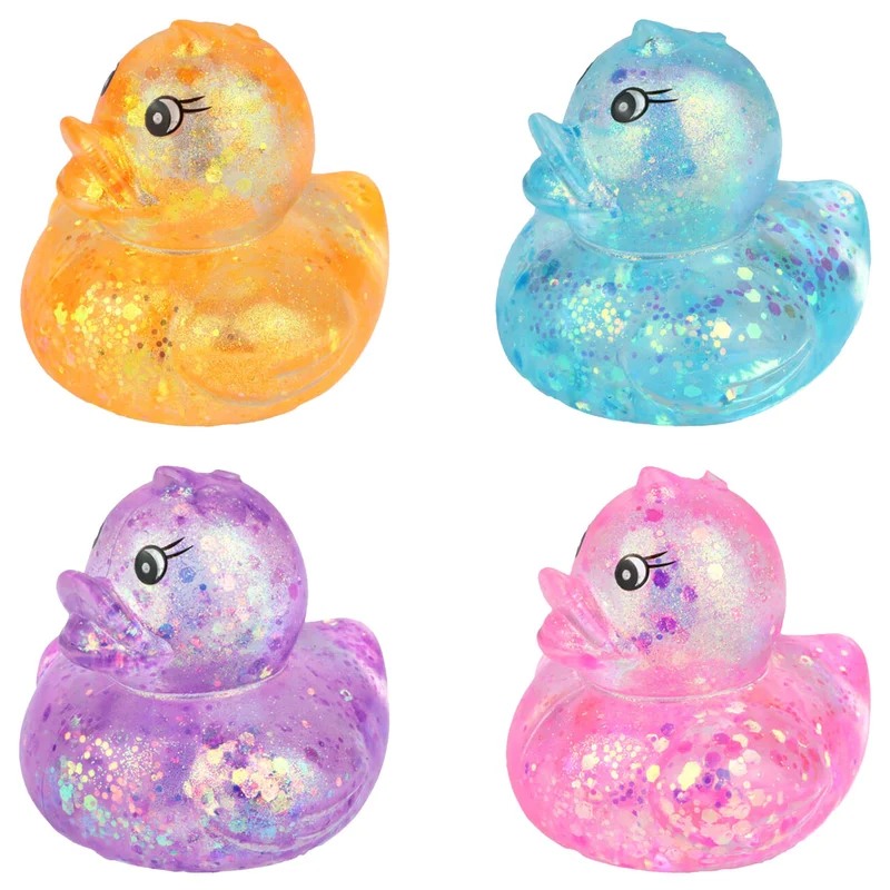 Squeeze Glittrig Badanka Leksak 8,5 cm