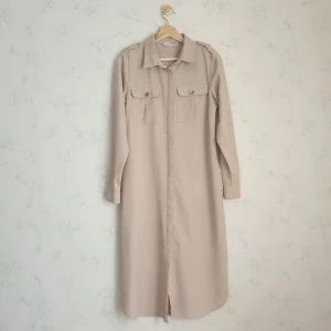 Beige lång skjorta
