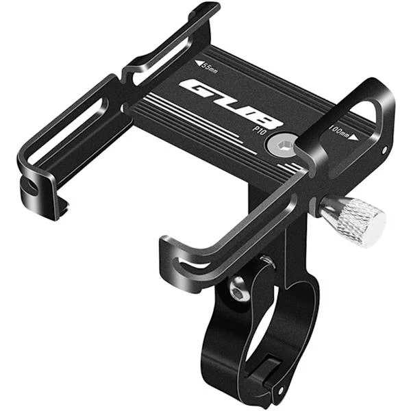 Mobilholder for sykkel, aluminiumslegering, motorsykkelstøtte med 360° rotasjon, sykkeltilbehør for sykkel/el-kjøretøy