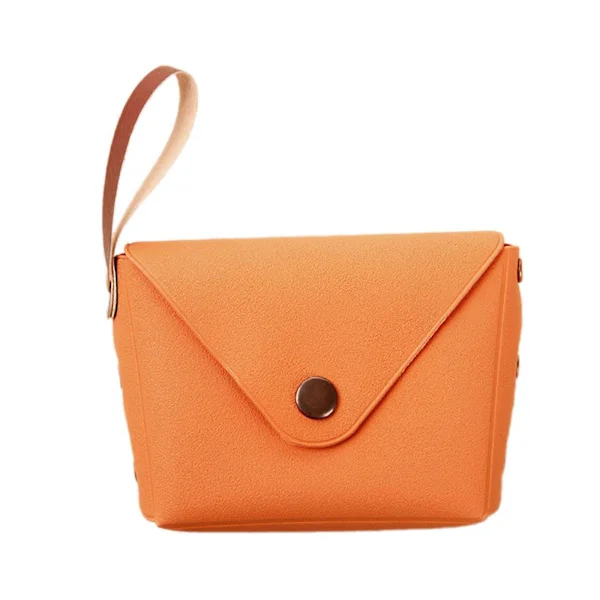 Coin Purse Small Storage Bag PU Leather Change Pouch Key Bag Mini Bag Wallet Coin Purse for Kids Women Girls orange orange