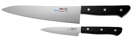 MAC KNIVSETT 2 DELER KOKKEKNIV HB-85 21,5CM GRØNNSAKSKNIV 13CM