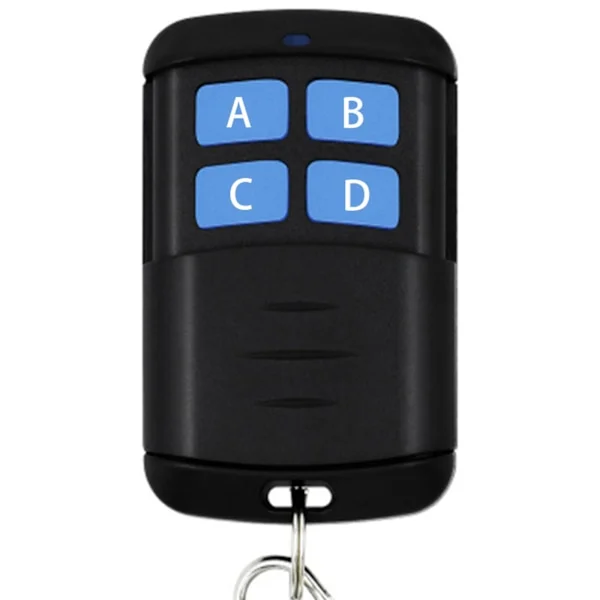 Universell RF 433 MHz Fjärrkontroll Inlärningskod 1527 EV1527 För Grind Garageport Kontroller Alarm för Nyckel 433mhz 4 Knapp
