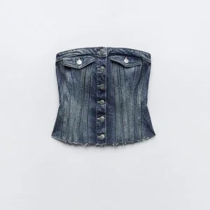 Denim topp