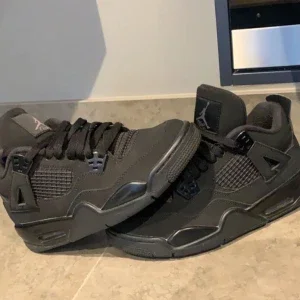 Svarta Jordan 4 black cat