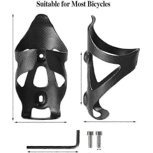 2 stk. cykel flaskeholder Ultralet Fuld Carbon Fiber Cykel Drikke Vandflaskeholder Beslag