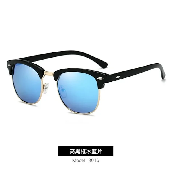 Polariserade Solglasögon Män Kvinnor RB3016 Märkesdesign Ögonsolglasögon Kvinnor Halvramlösa Klassiska Män Solglasögon Oculos De Sol UV400