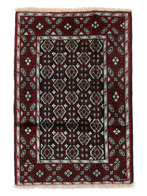 Baluch Rug Oriental Black/Dark Green (Wool, )