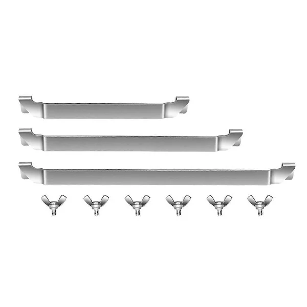 3-pack Spatelhållare för stekbord Rostfritt stål Grill Grillverktyg Hållare Hylla Platt Topp Stekbord Tillbehör