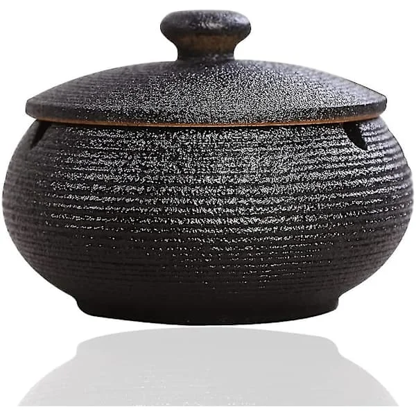 Ashtray, Outdoor Patio Ashtray with Lid, Windproof Ashtrays for Cigarettes