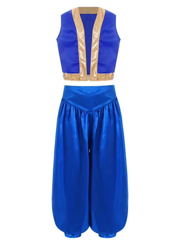 AliExpress - Déguisement fantaisie pour filles et garçons, Costume arabe, tenues de jeu de rôle du Prince, Costume de fête Rave de carnaval, Costume 