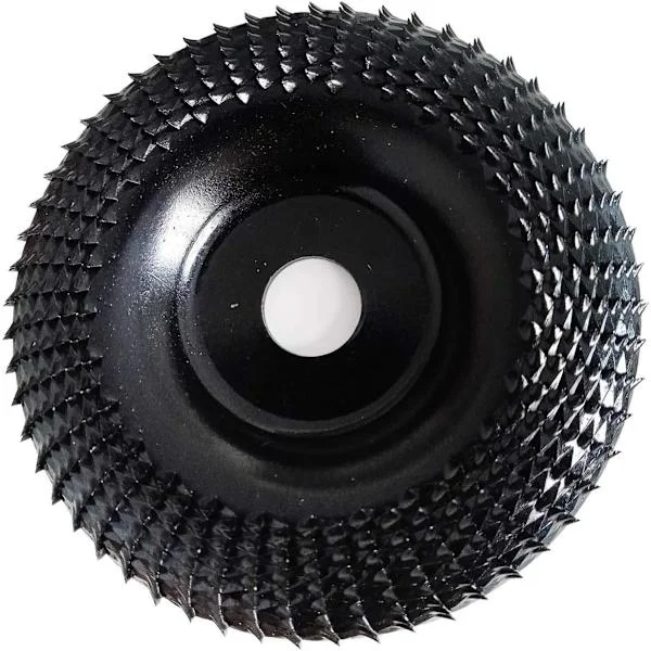 Treslipehjul Vinkelsliper Treskjæringsverktøy for Vinkelsliper Forming Polering, Spindel 16 mm (Svart)