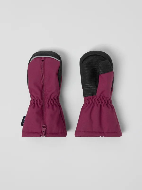 Polarn O. Pyret - Padded mittens zip - 1 - Childrenswear - pink
