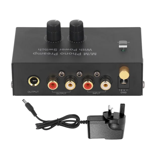 Phono platespiller forforsterker platespiller forforsterker elektronisk lyd stereo fonograf forforsterker lav støy PP500P 100-240V UK Plug