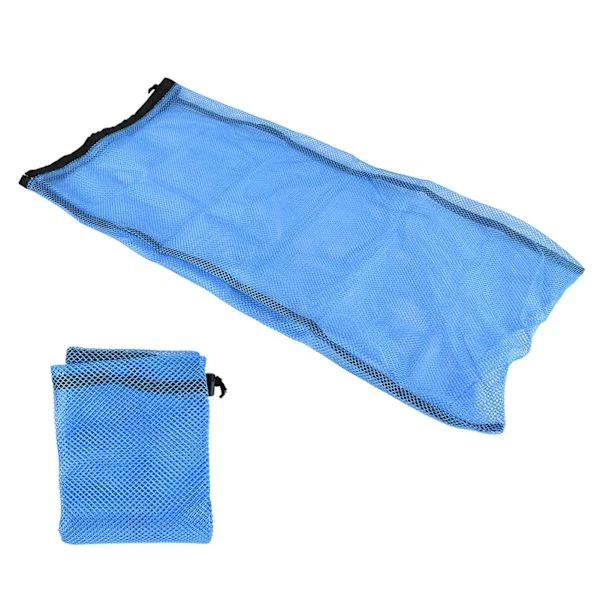 Mask Flippers Mesh Bag Swim Dive Drawstring Bag for Water Sports Snorkeling Blue
