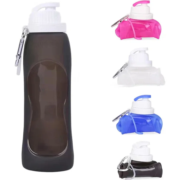 Leak-Proof Ultralight Drinking Water Bottle 501ml Foldable Water Bottle for Sports