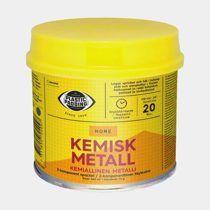 Metallspackel Plastic Padding Kemisk Metall, 460 ml