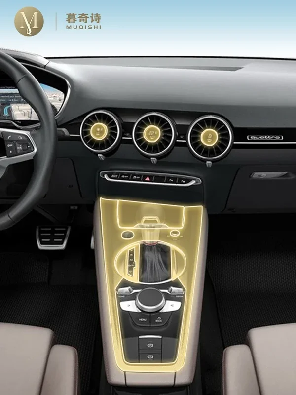 AliExpress - Für Audi TT/TTS 2015-2023 Vorschneiden Auto Innen PPF Lackschutzfolie Konsole Kratzfeste Reparatur TPU Folie Refit