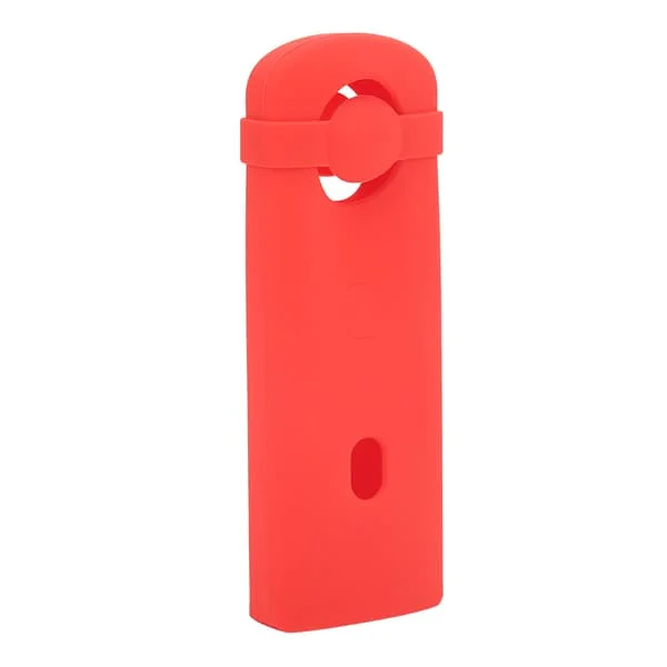 PU585 Actionkamera Silikonveske for Ricoh Theta SC2 360 Actionkamera Beskyttelsesveske med Silikon Linsebeskytter Rød