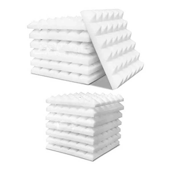 12-pack Acoustic Panels, Soundproofing Foam Panels, Studio Sound Insulation Wedge-shaped, Wall Sound Reducing Foam