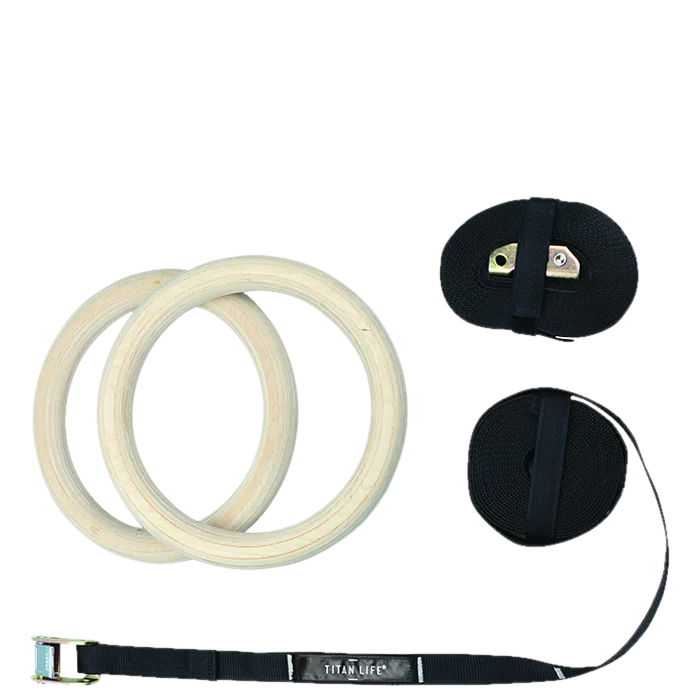 Titan LIFE Pro Gymrings Romerska Ringar Trä