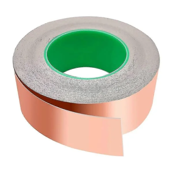 Kobbertape selvklæbende, Mitening kobbertape mod snegle kobberfolie EMI kobberfolie tape afskærmningstape tynd selvklæbende tape snegletape kobber