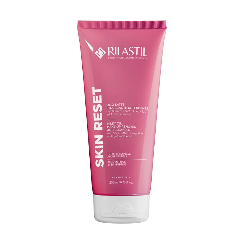 Rilastil Skin Realist Olio Latte struccante detergente 200ml - Olio detergente viso