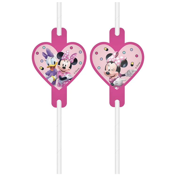 Mimmi Pigg Sugrör 4-pack - Mimmi Pigg Kalas Dekoration - Kalaslagret.se