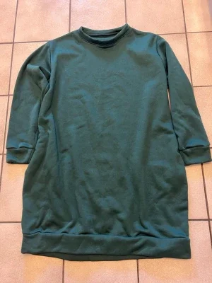 Mörkgrön sweatshirtklänning 1XL