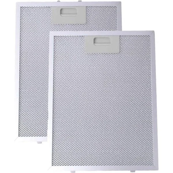 Kjøkkenventilator fettfiltre kompatible med Cooke & Lewis Sølv 320 x 260 mm (2-pakning)