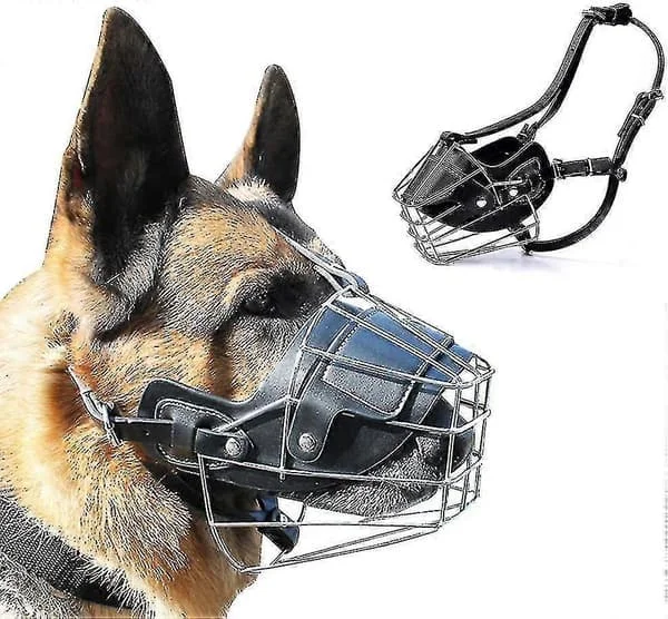 Super Metal Hundekurv Læder Hundekurv til Store HundeRUYUU