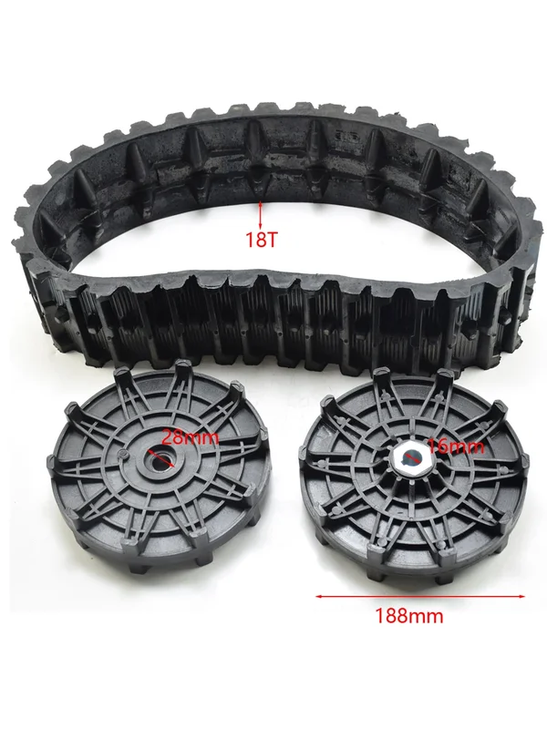 AliExpress - Rubber Track Tracks Kunststoff Hauptantriebsrad Ider Roller Pin für ATV 4-Rad Trolley Schneemobil Allrad-Modifikation ersetzen