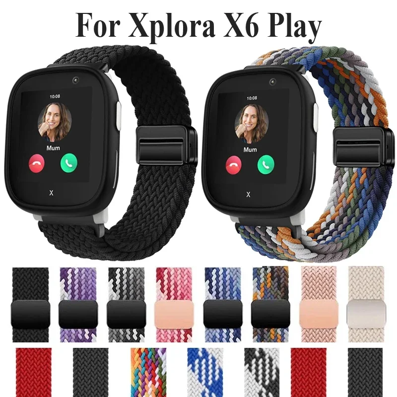 AliExpress - 20mm Magnetisches Geflochtenes Solo-Armband für Xplora X6 Play Kids Nylon-Armband für Xplora X6 Play Kids Kinder Smartwatch Sportband