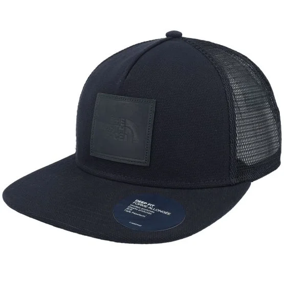 The North Face - Black trucker Czapka Z Daszkiem - Half Dome Canvas Black A-Frame Trucker Snapback @ Hatstore
