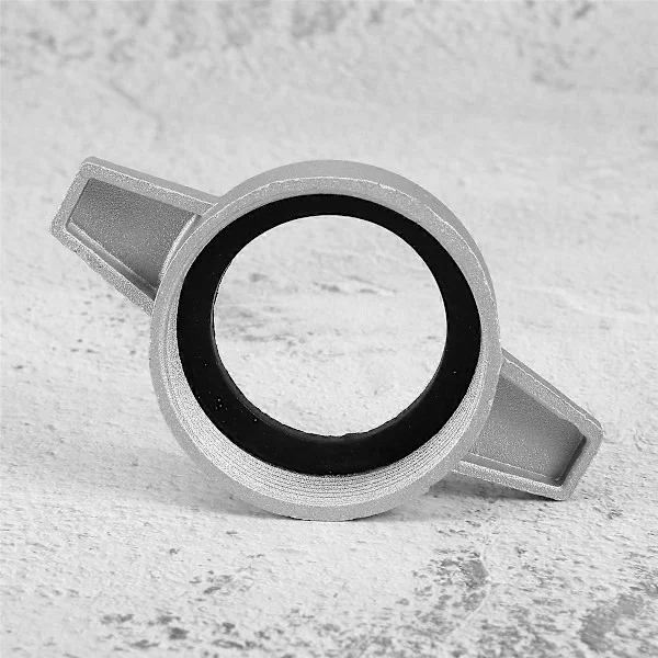 Vattenpumpar Beslag 2 Tum Aluminiumrör Anslutningsnyckel med Gummitätning Pumpkontakt Rör F