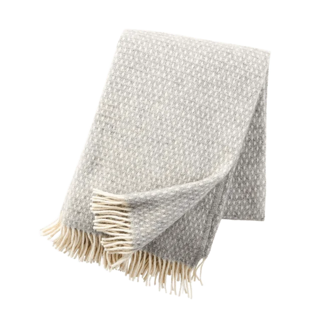Klippan Pläd Knut, ljusgrå Filtar & plädar 130