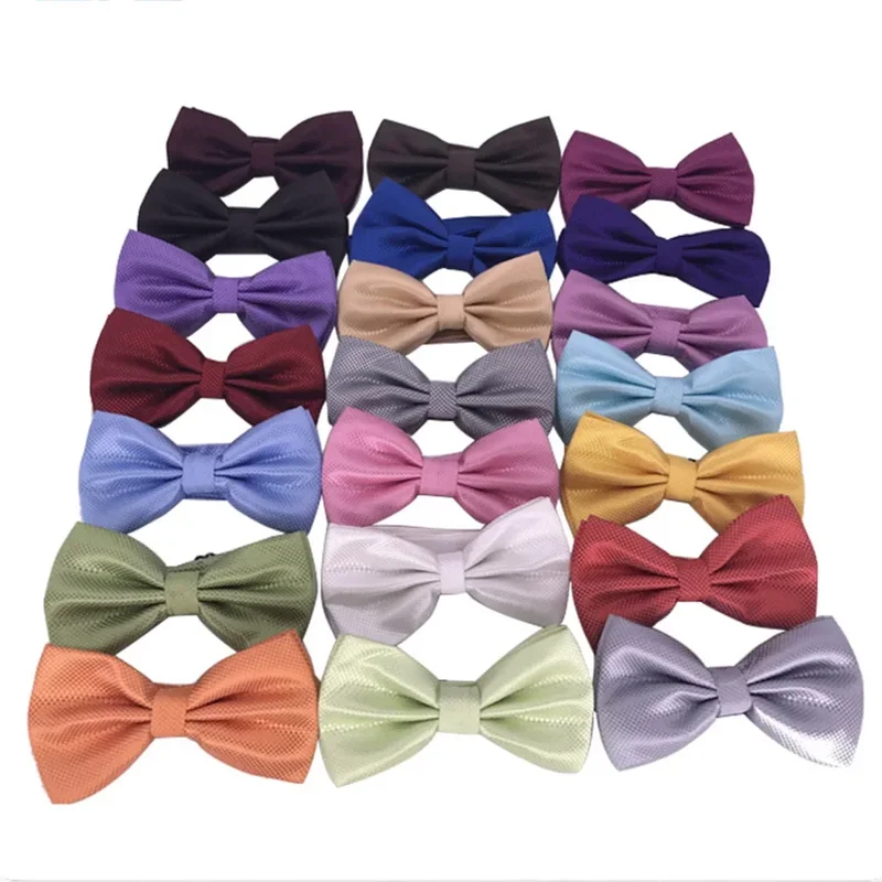 AliExpress - HUISHI noeud papillon pour hommes noeud papillon couleur unie mode papillon cravate Banquet fête noeuds papillon noir or rouge bleu Royal