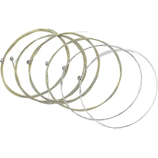 6 stk Akustiske Gitarstrenger Gitarstrenger Erstatning Folkegitarstrenger Gitartilbehør