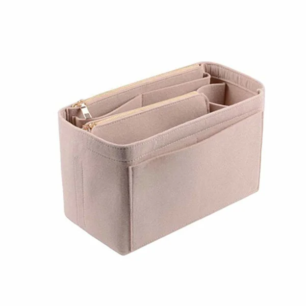 Filt Handväska Organizer Kvinnors Handväska Organizer Insert och Liner Resa Förvaring Kosmetiska Fickor Väska i Väska Handväska Organizer Väska Insert